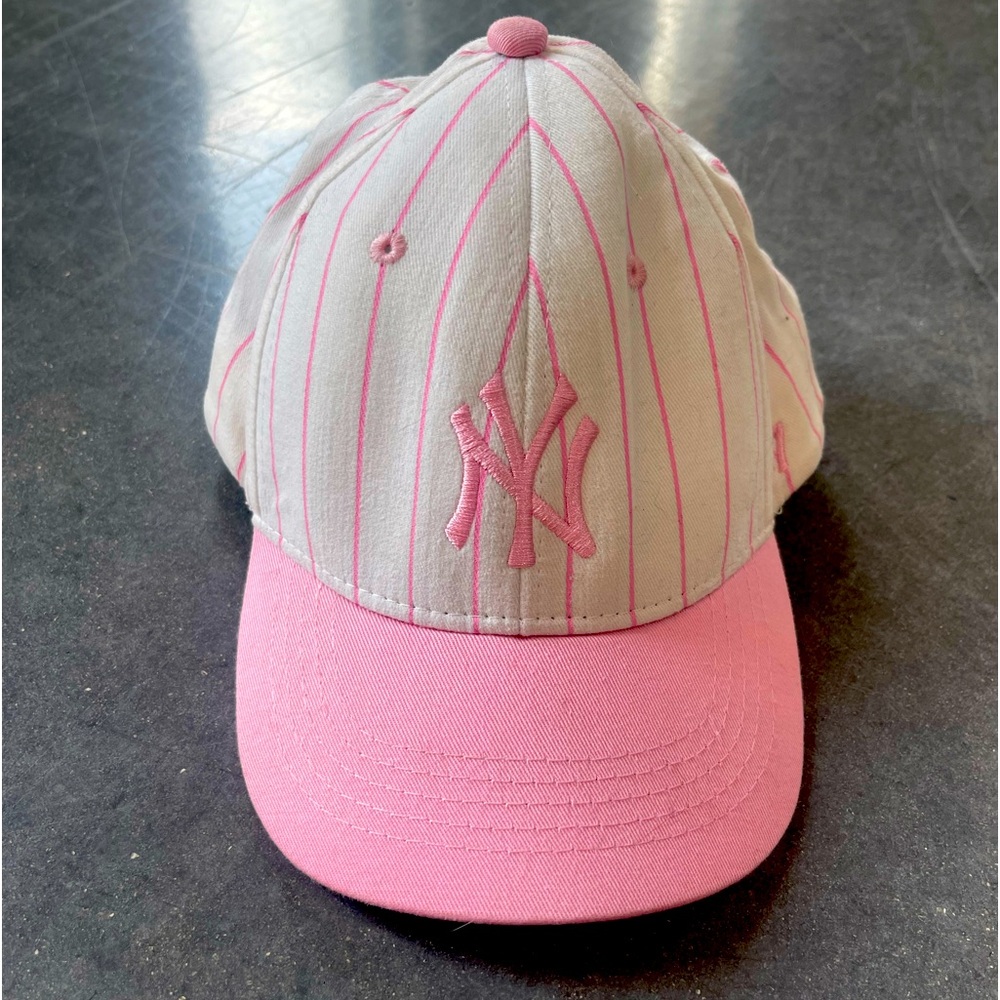 New York Yankees 47 Brand Pink Pinstripe White